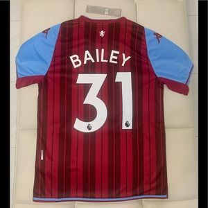 2021/22 Aston Villa - Leon Bailey Home Jersey - Available in Small